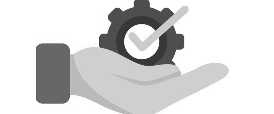 gezeichnete Hand mit Check-up-Häckchen