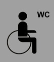 Hinweisschild Behinderten-WC